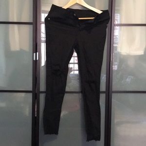 Black cotton jeans Korean brand